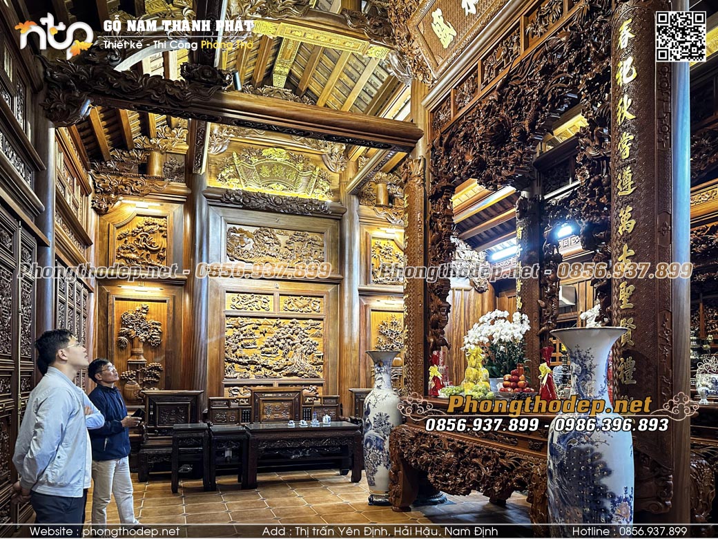 Bàn giao công trình nhà gỗ 3 gian